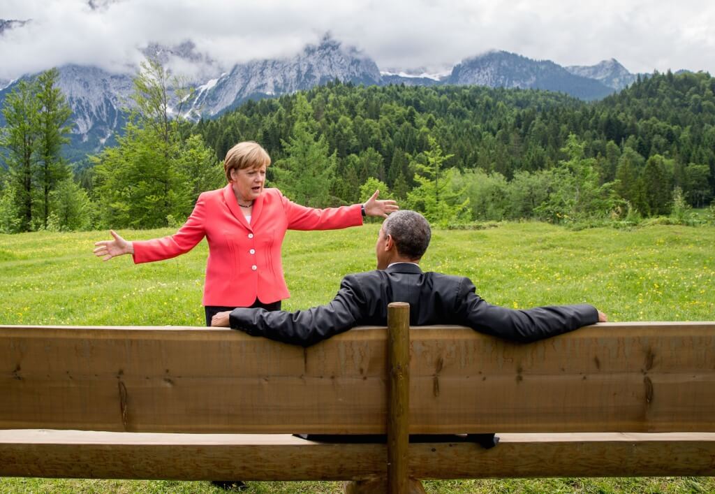 Rapport entre Angela Merkel y Barak Obama
