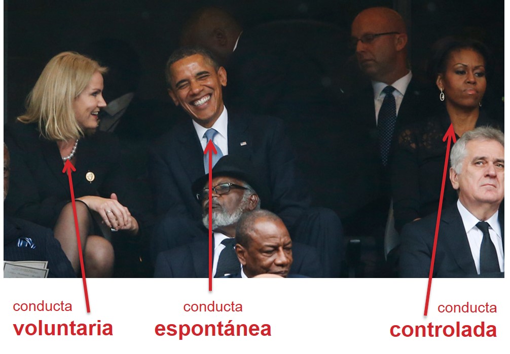 Las conductas de la primera ministra danesa, Obama y Michelle obama en el funeral de Mandela.