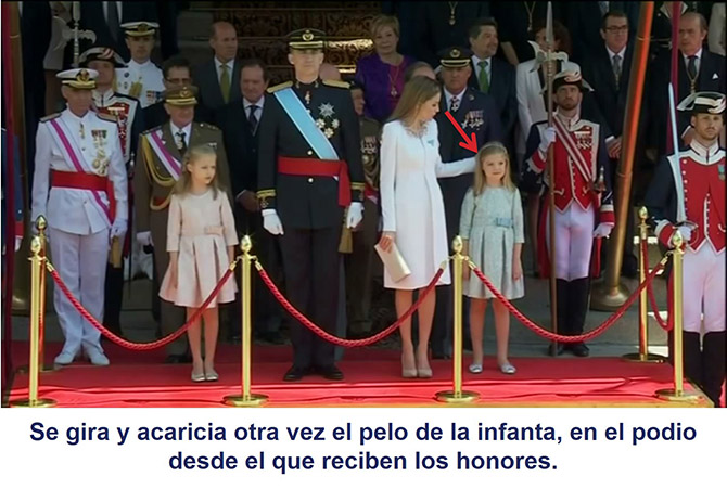 Gesto adaptador de la reina Letizia