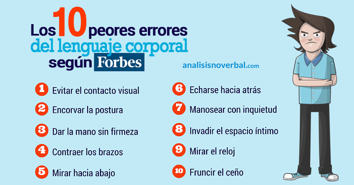 Los 10 peores errores del lenguaje corporal