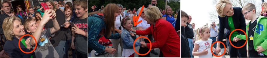 Hillary Clinton demuestra cercanía con los niños