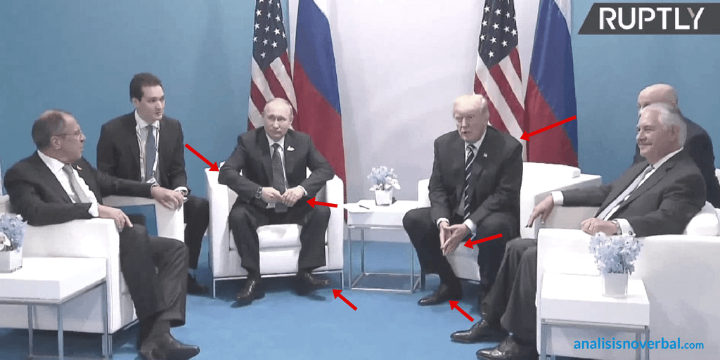 El lenguaje corporal de Putin y Trump durante el G20